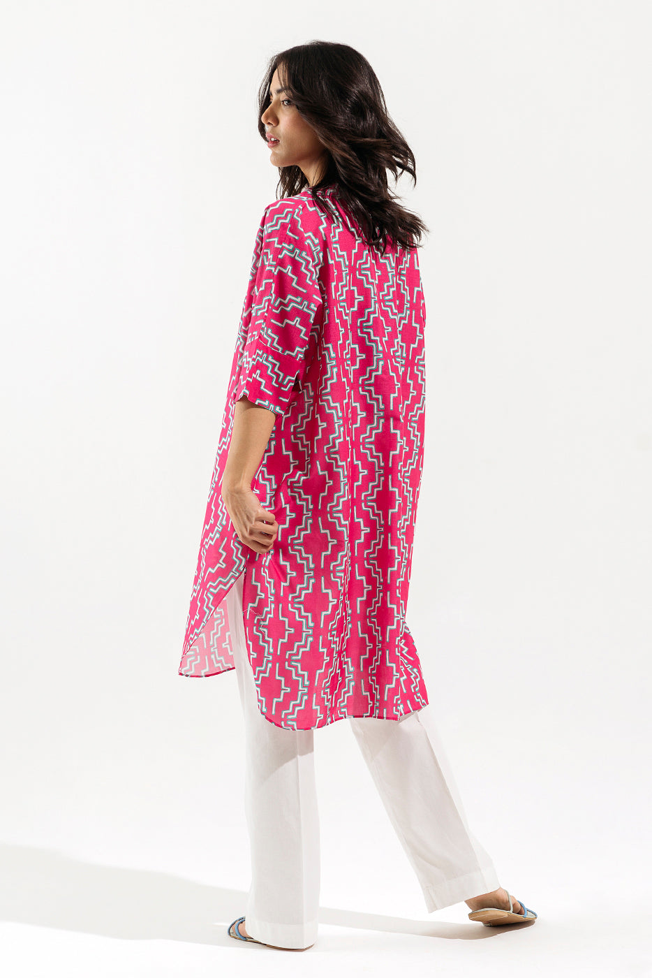 Printed Cambric Shirt (Pret)