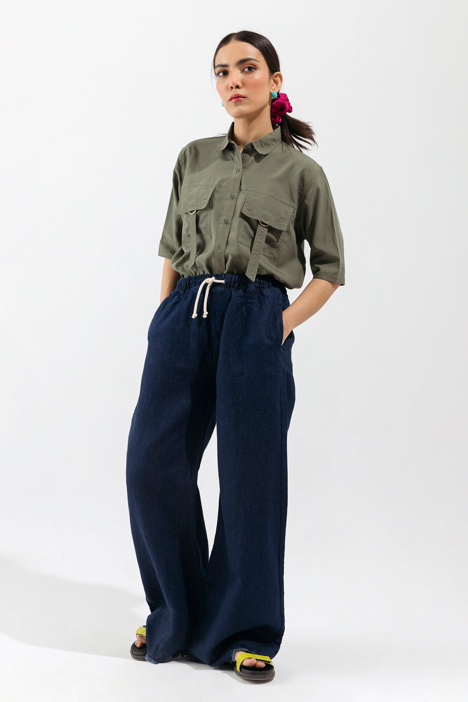 Blue Wide Leg Full Length