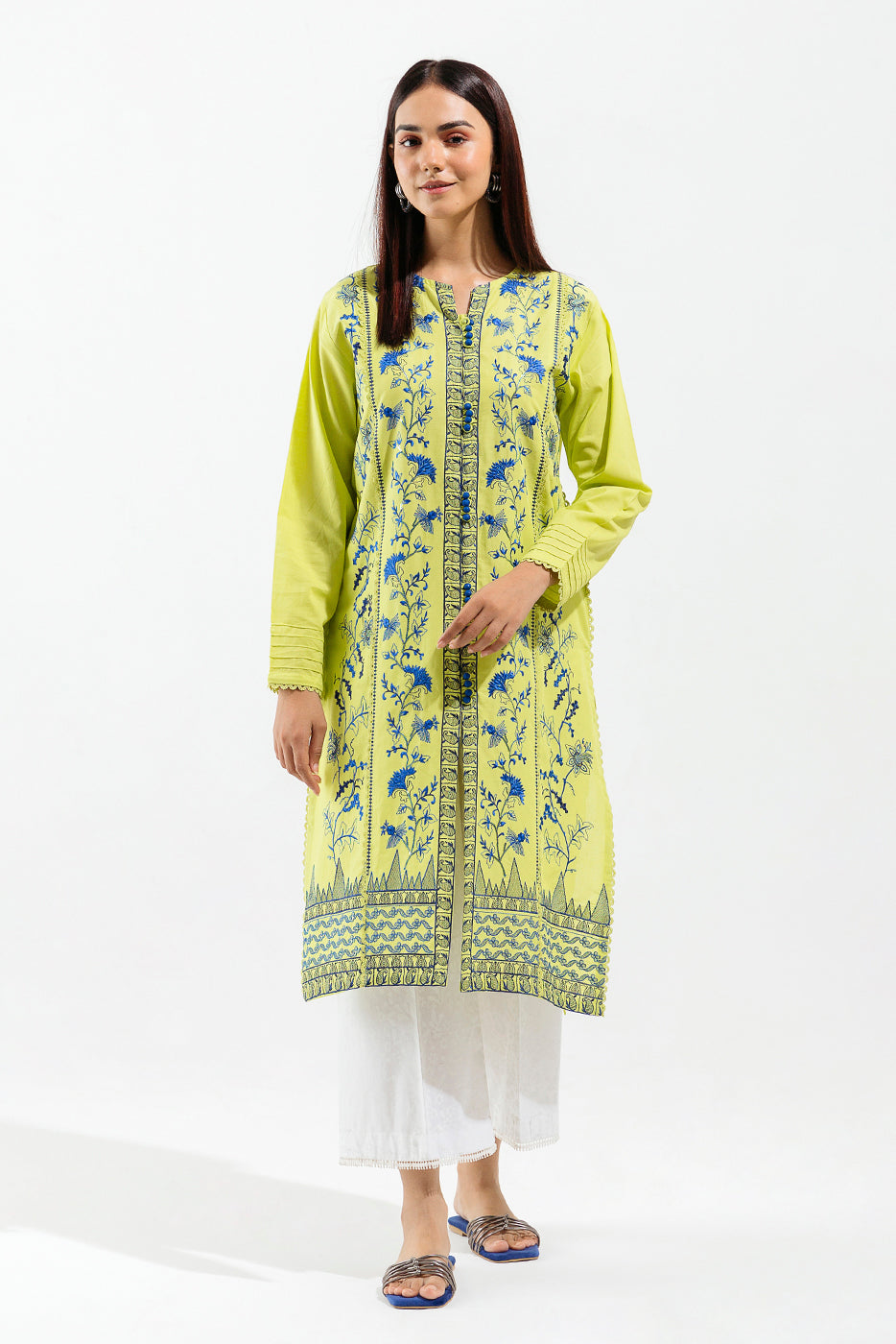 Embroidered Lawn Shirt (Pret)