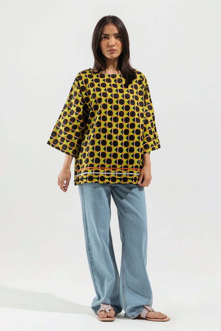 Embroidered Printed Lawn Shirt(Pret)