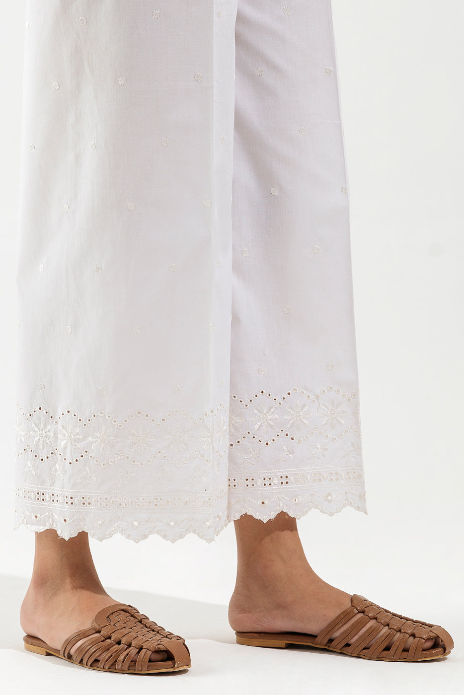 EMBROIDERED SLACK PANTS