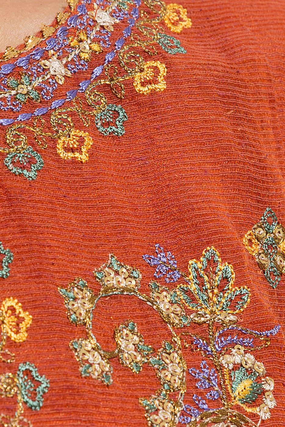 2 Piece Embroidered Multi Neps Suit (Luxury Pret)