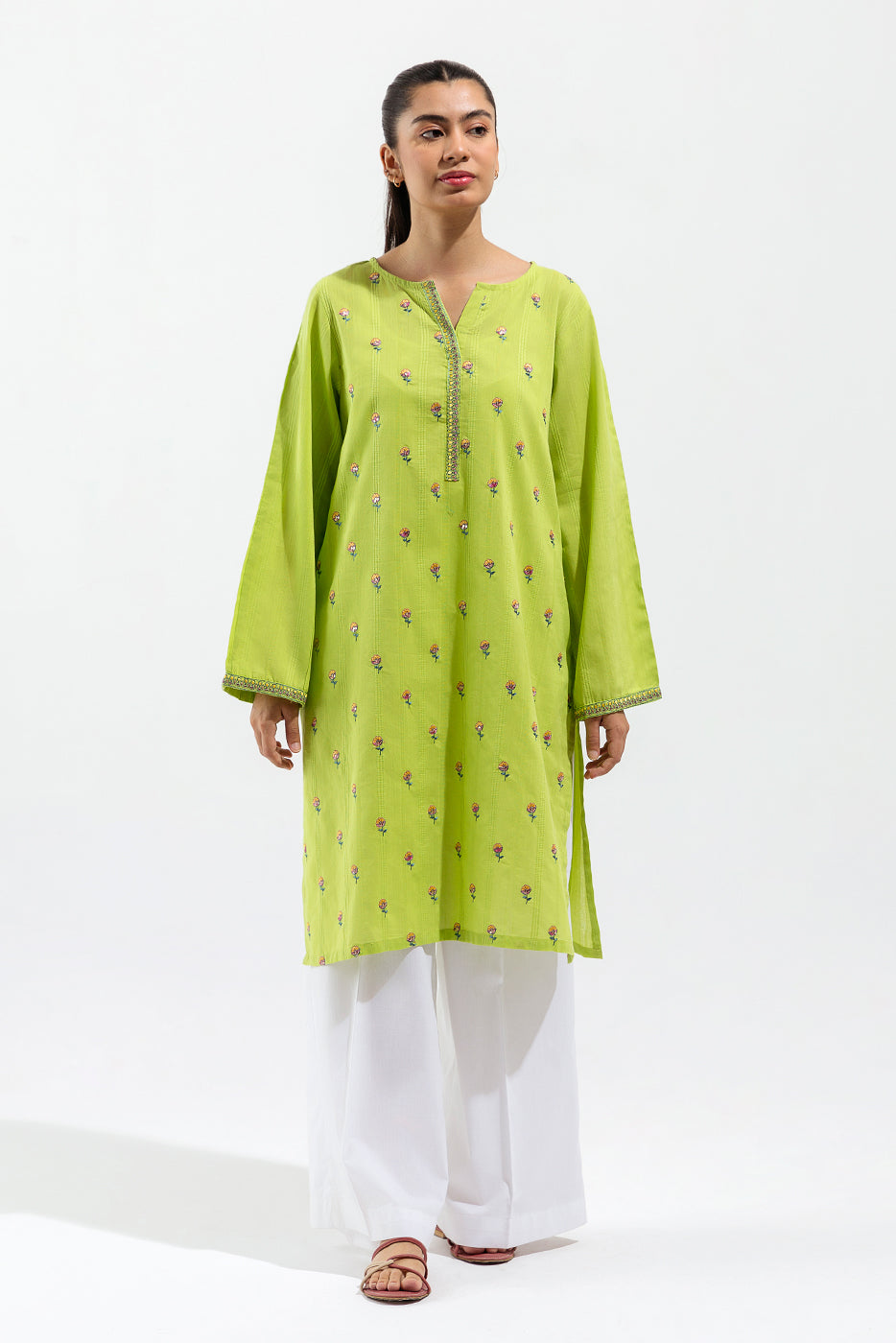 Embroidered Textured Shirt (Pret)