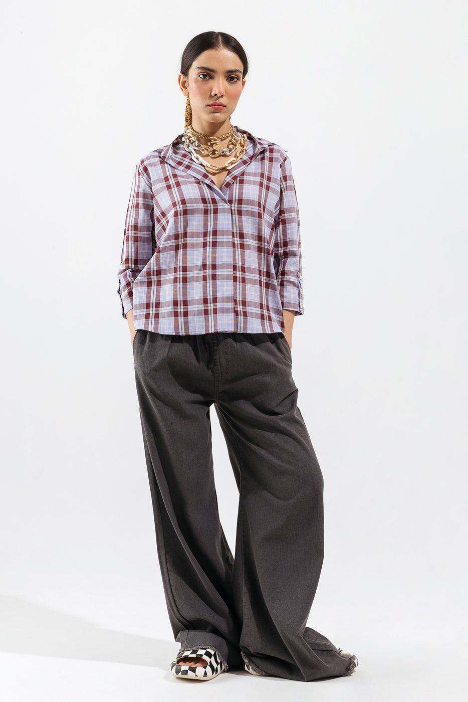 Multi Checkered Top
