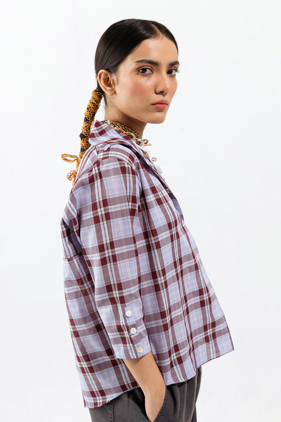 Multi Checkered Top