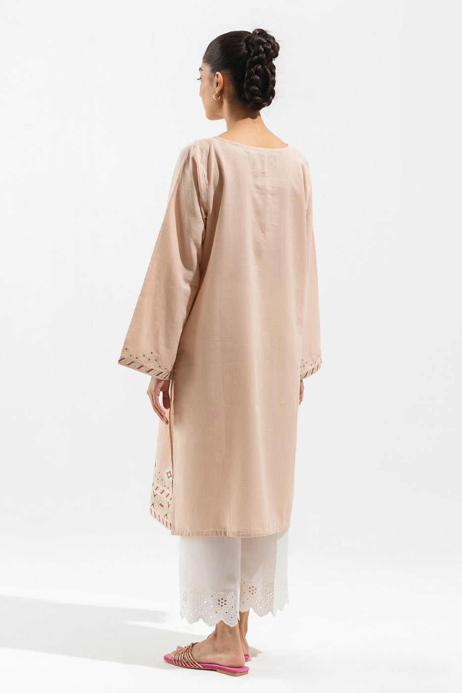Embroidered Textured Shirt (Pret)