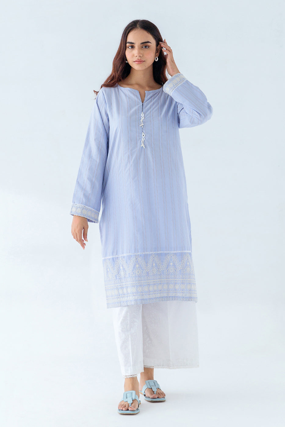 Cut & Sew Organza Dupatta (as shown)