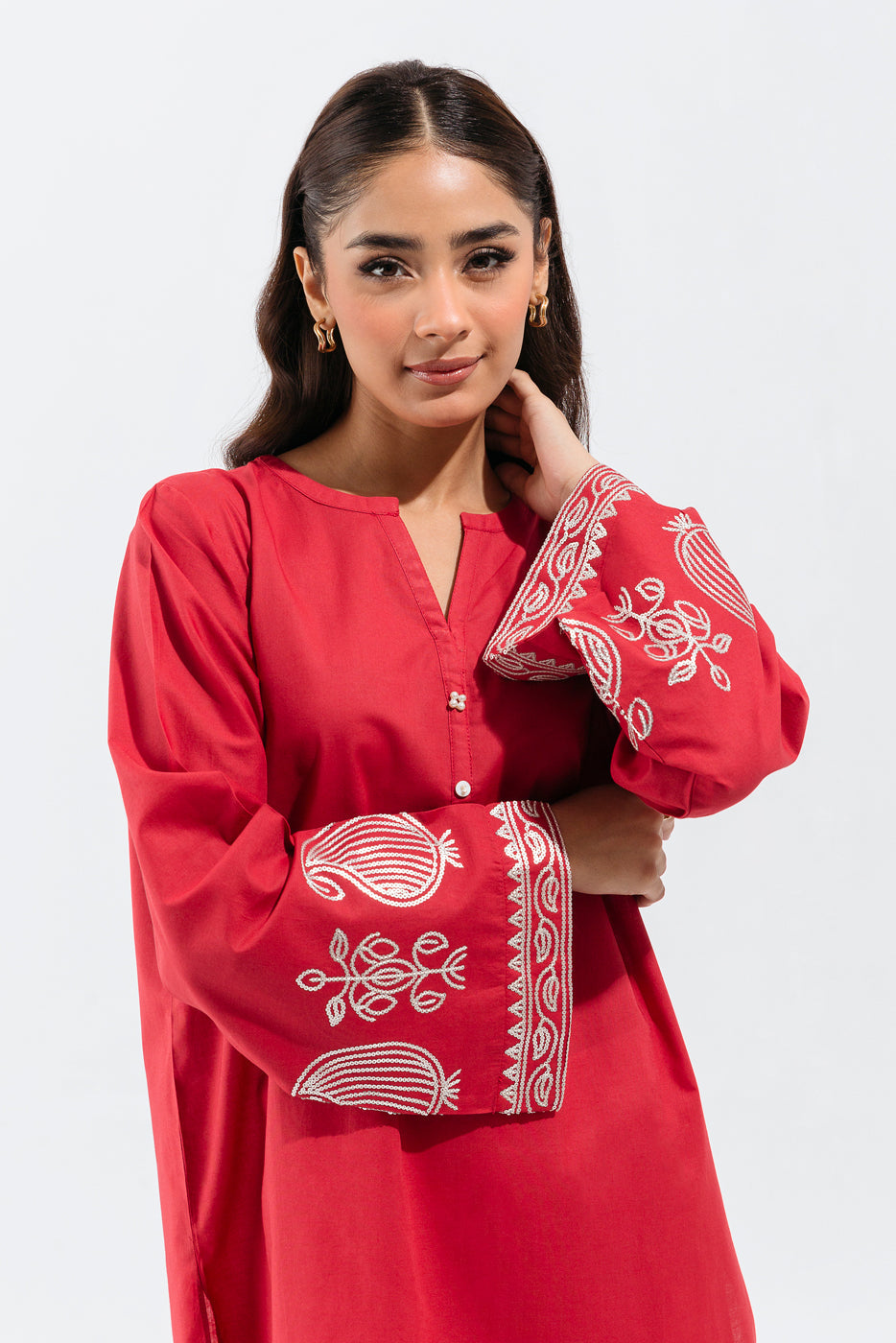Embroidered Lawn Shirt (Pret)