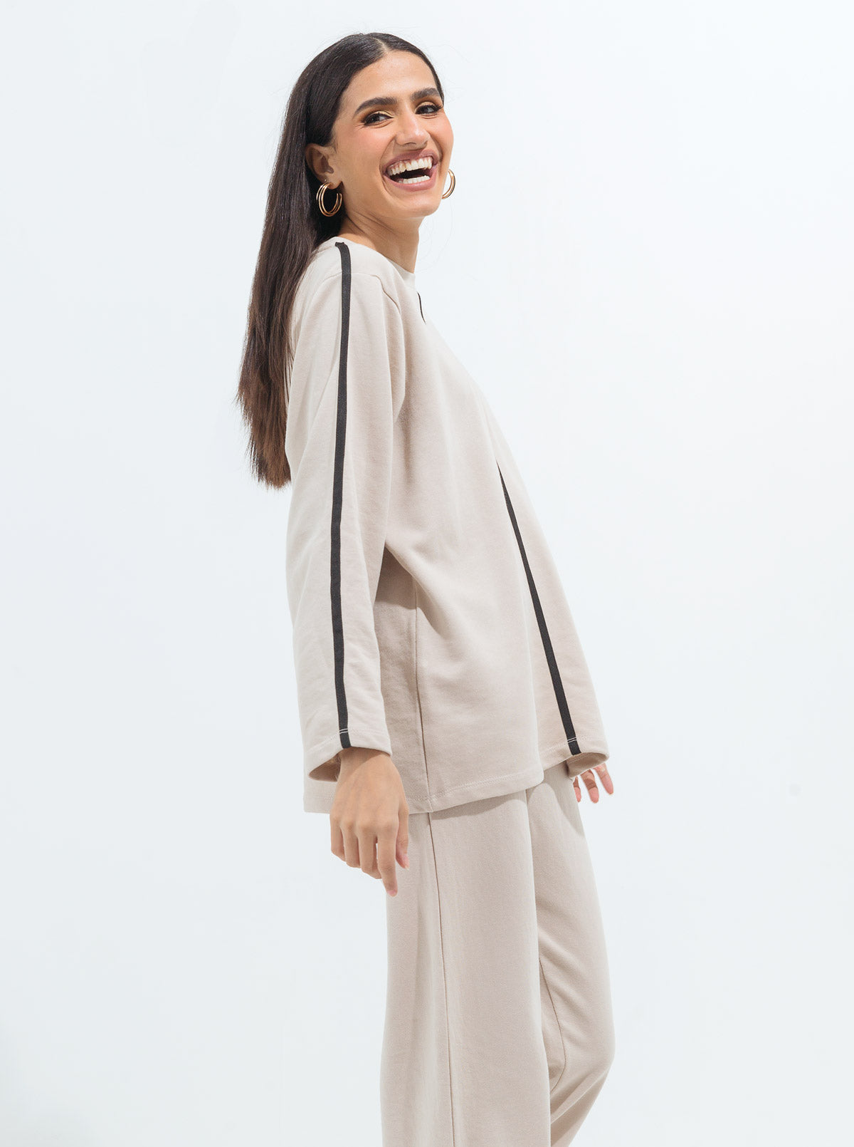 Light Sand Terry Tracksuit