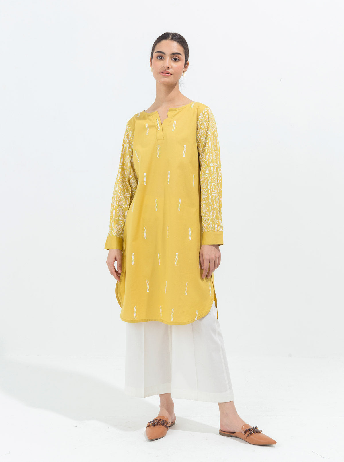 Printed Cambric Shirt (Pret)
