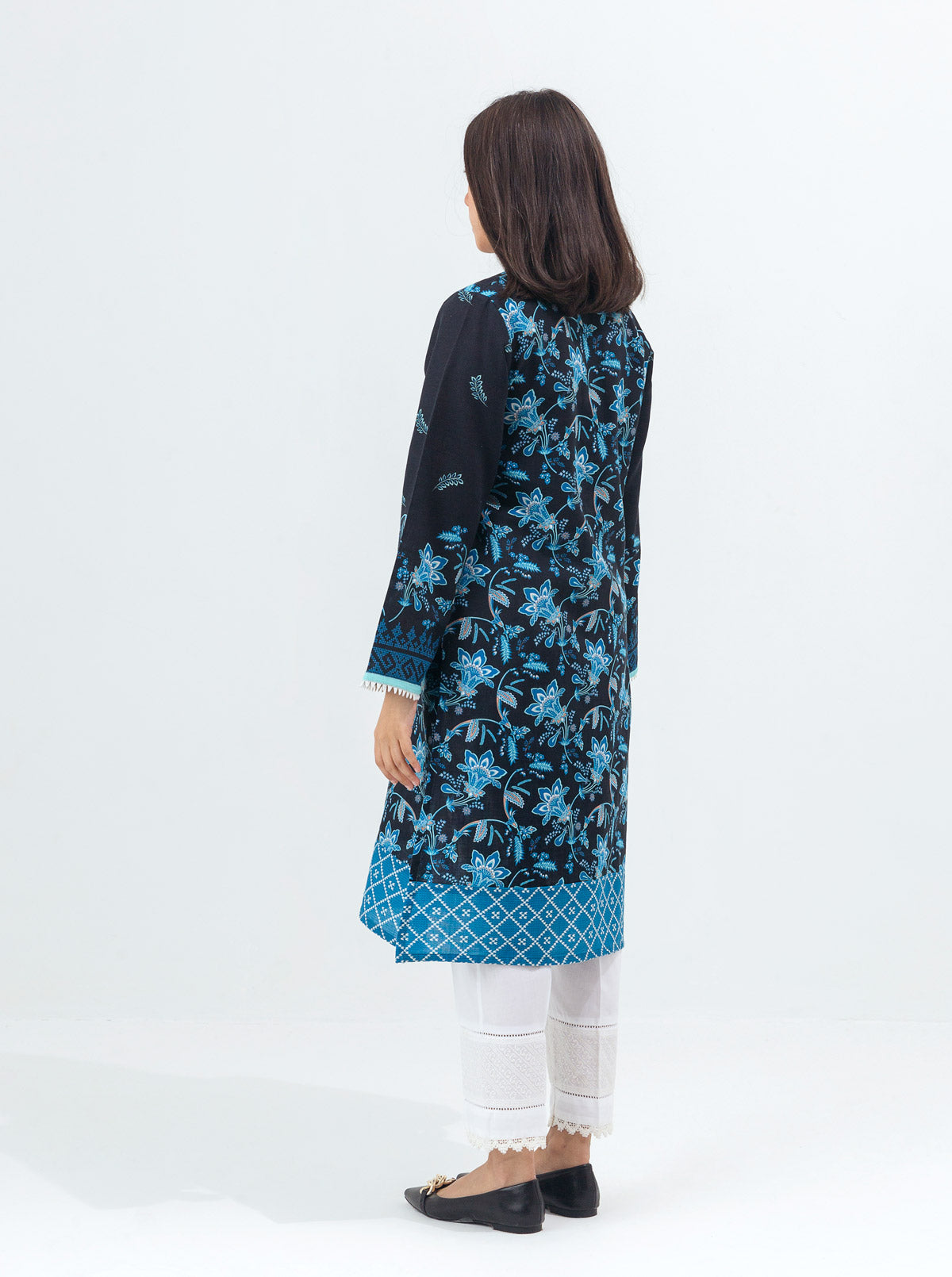 Printed Khaddar Shirt (Pret)