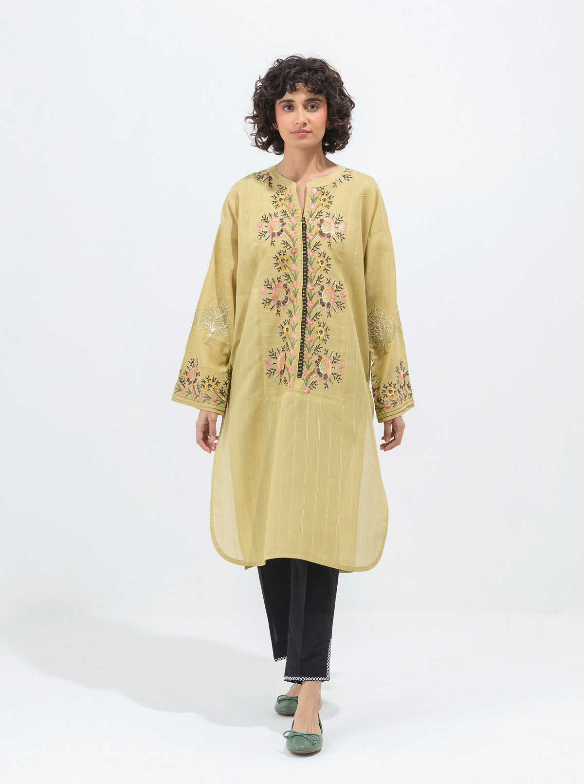 3 PIECE - PRINTED KHADDAR SUIT - GLOOMY MYTH (UNSTITCHED)