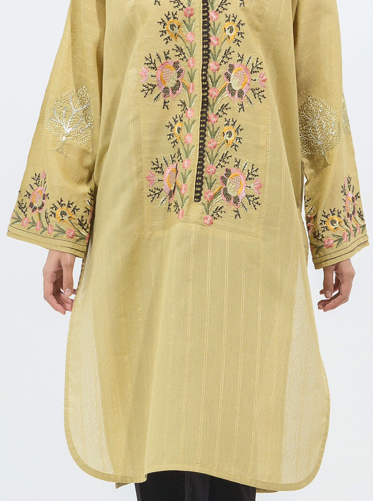 3 PIECE - PRINTED KHADDAR SUIT - GLOOMY MYTH (UNSTITCHED)