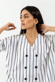 White Striped Top