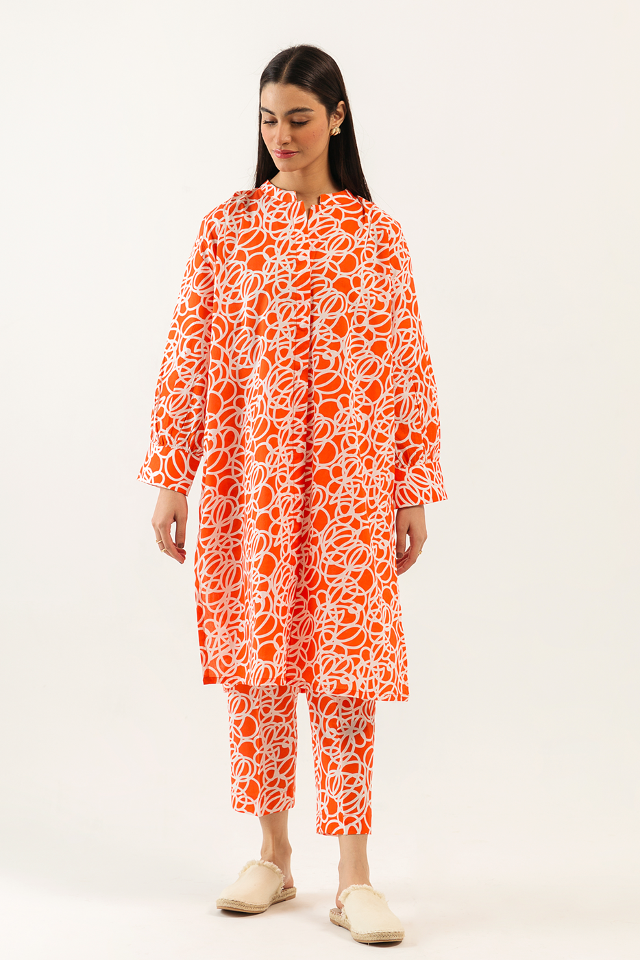 Printed Shirt With Pant