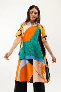 PRINTED KHADDAR SHIRT(PRET)