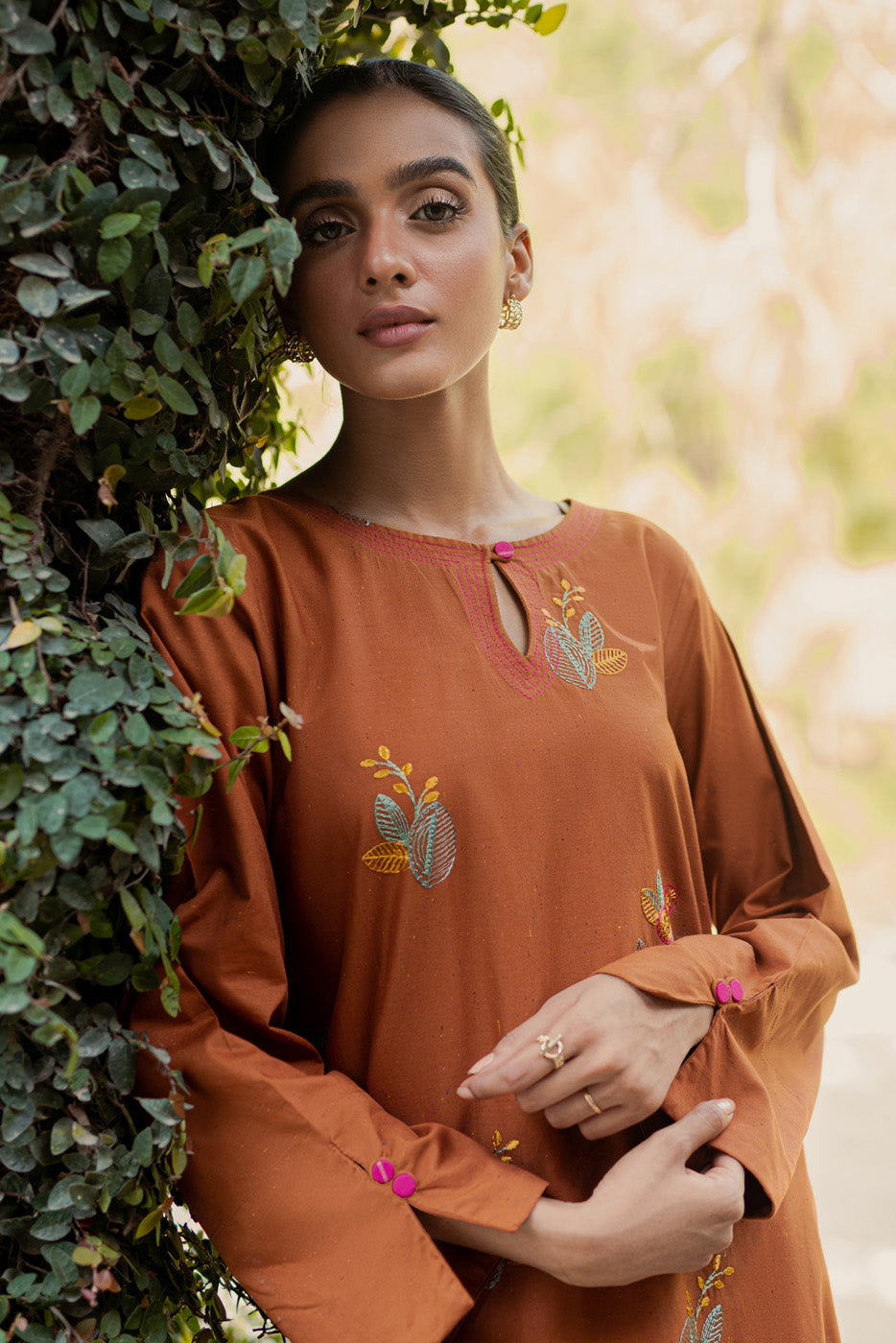 Embroidered Multi Neps Shirt(Pret)