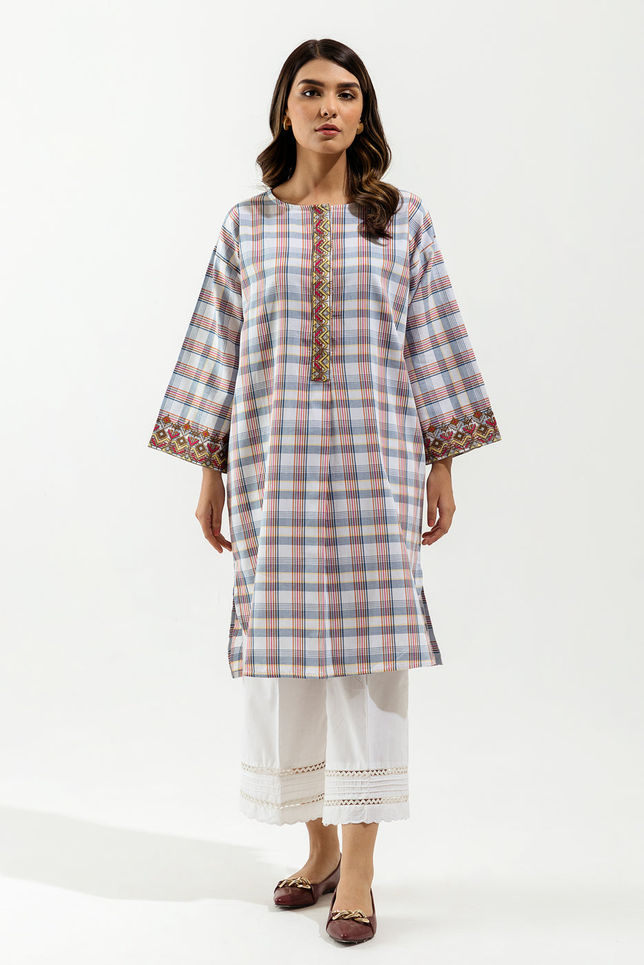 Embroidered Yarn Dyed Shirt (Pret)