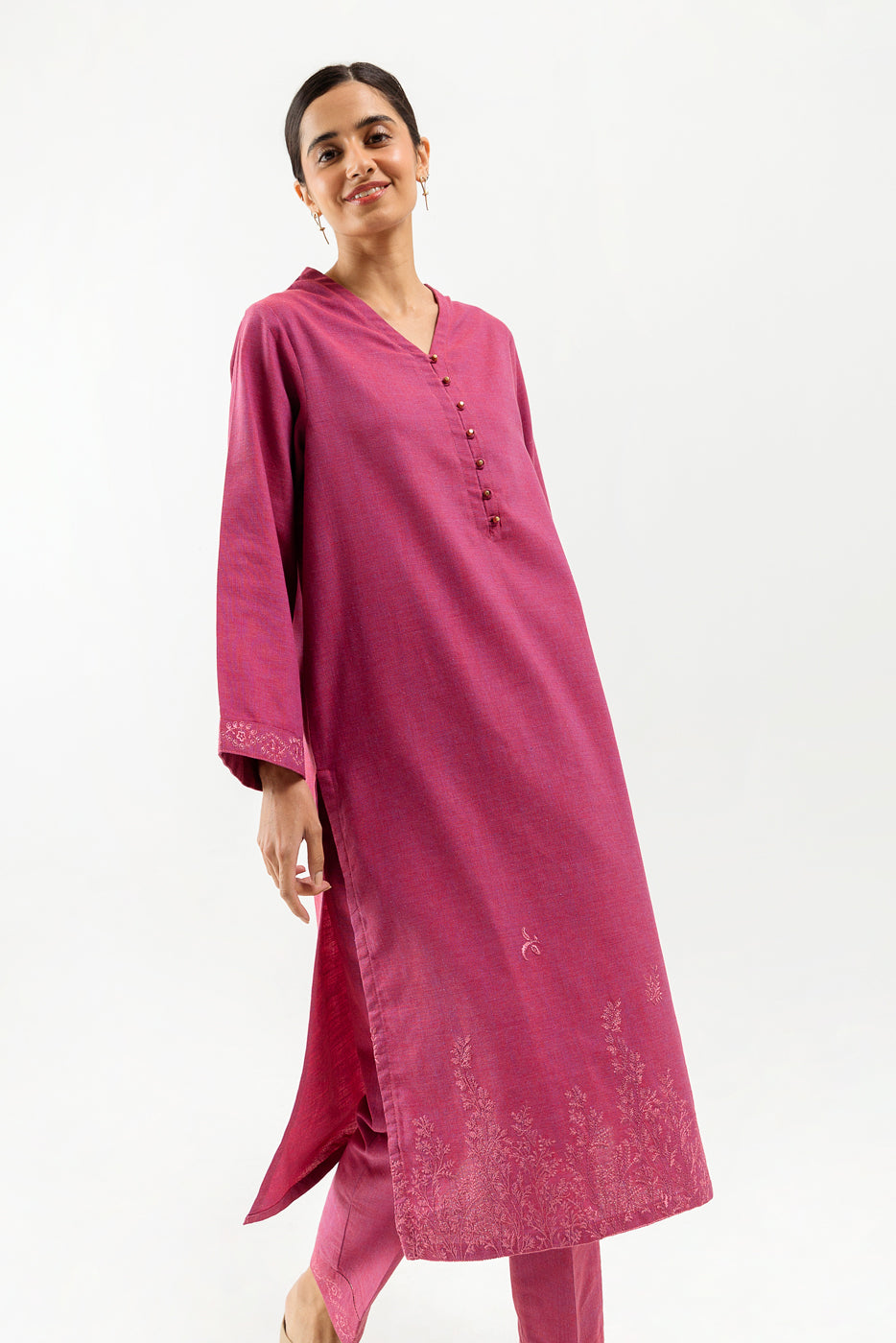 Embroidered Shirt With Pants