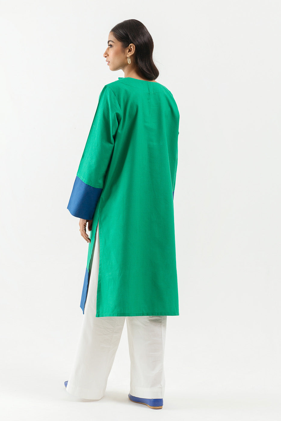 Basic Slub Khaddar Shirt (Pret)