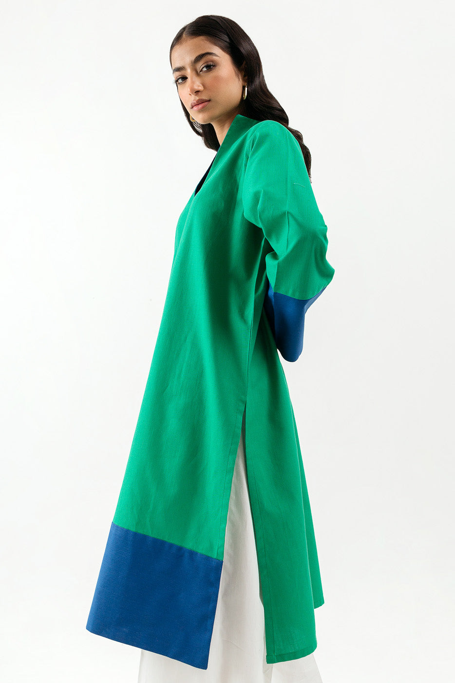 Basic Slub Khaddar Shirt (Pret)