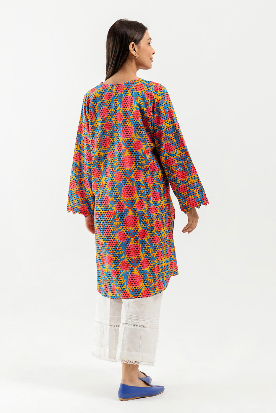 Printed Khaddar Shirt (Pret)