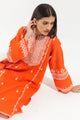 Hand Printed Chiffon Dupatta (as shown)