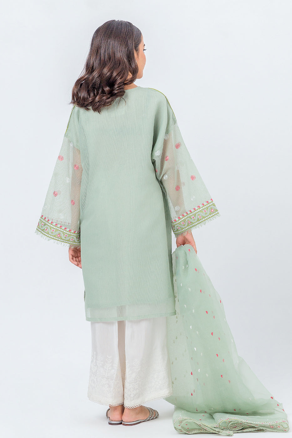 2 Piece Embroidered Karandi Suit (Luxury Pret)