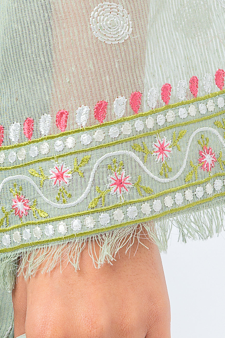 2 Piece Embroidered Karandi Suit (Luxury Pret)