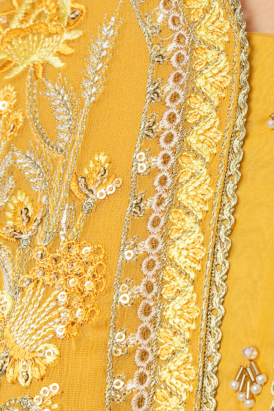 Embroidered Trousers(As Shown)