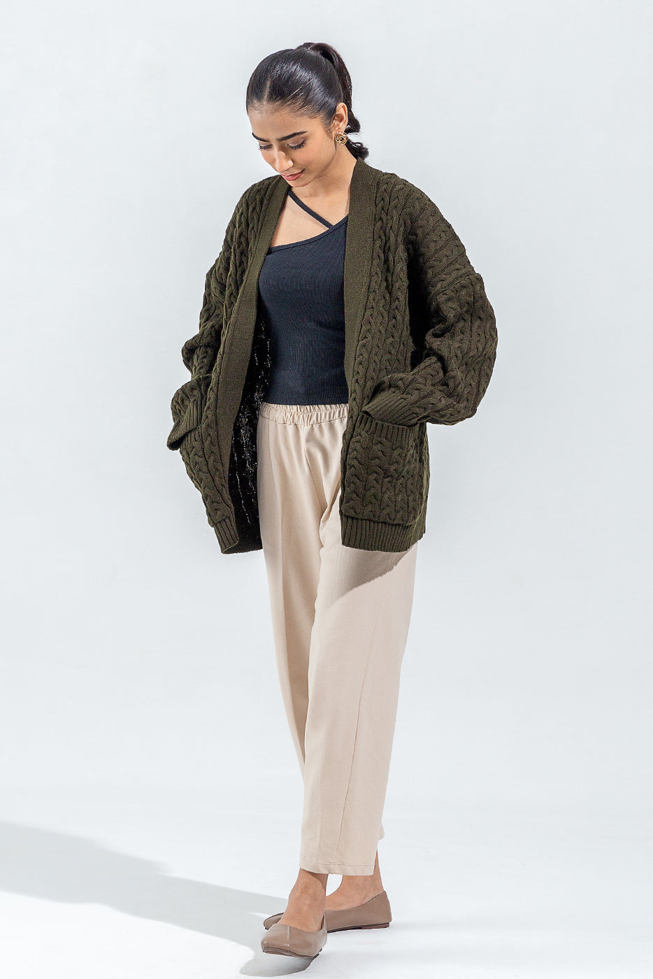 Cable Knit Shrug