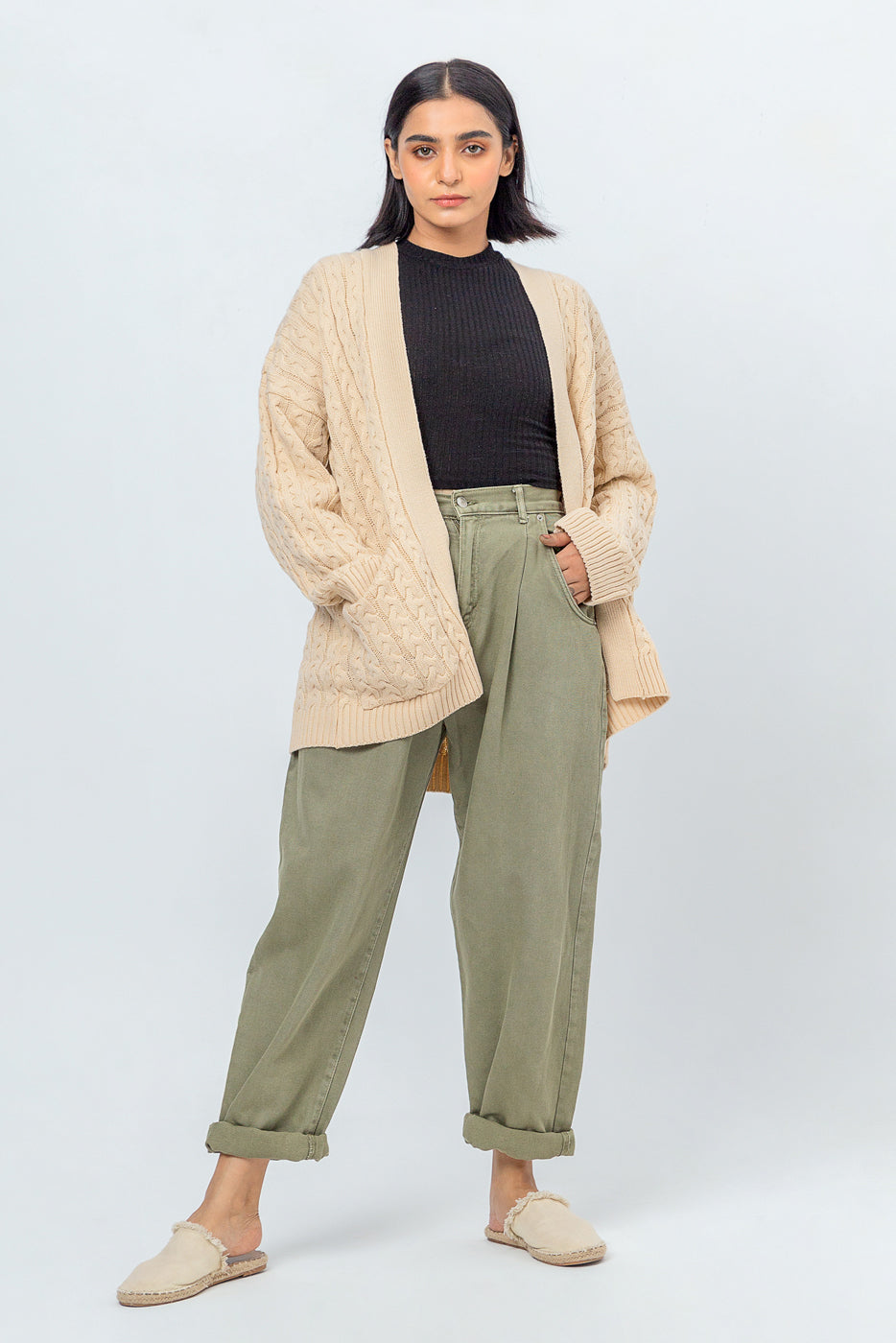 Cable Knit Shrug