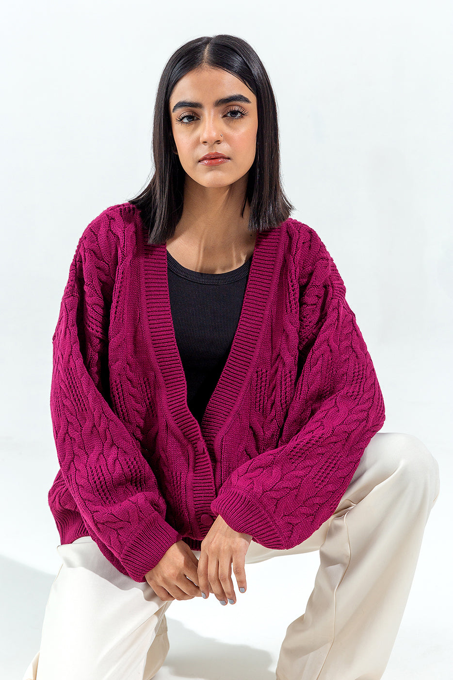 Plain Chiffon Dupatta with Trimmings