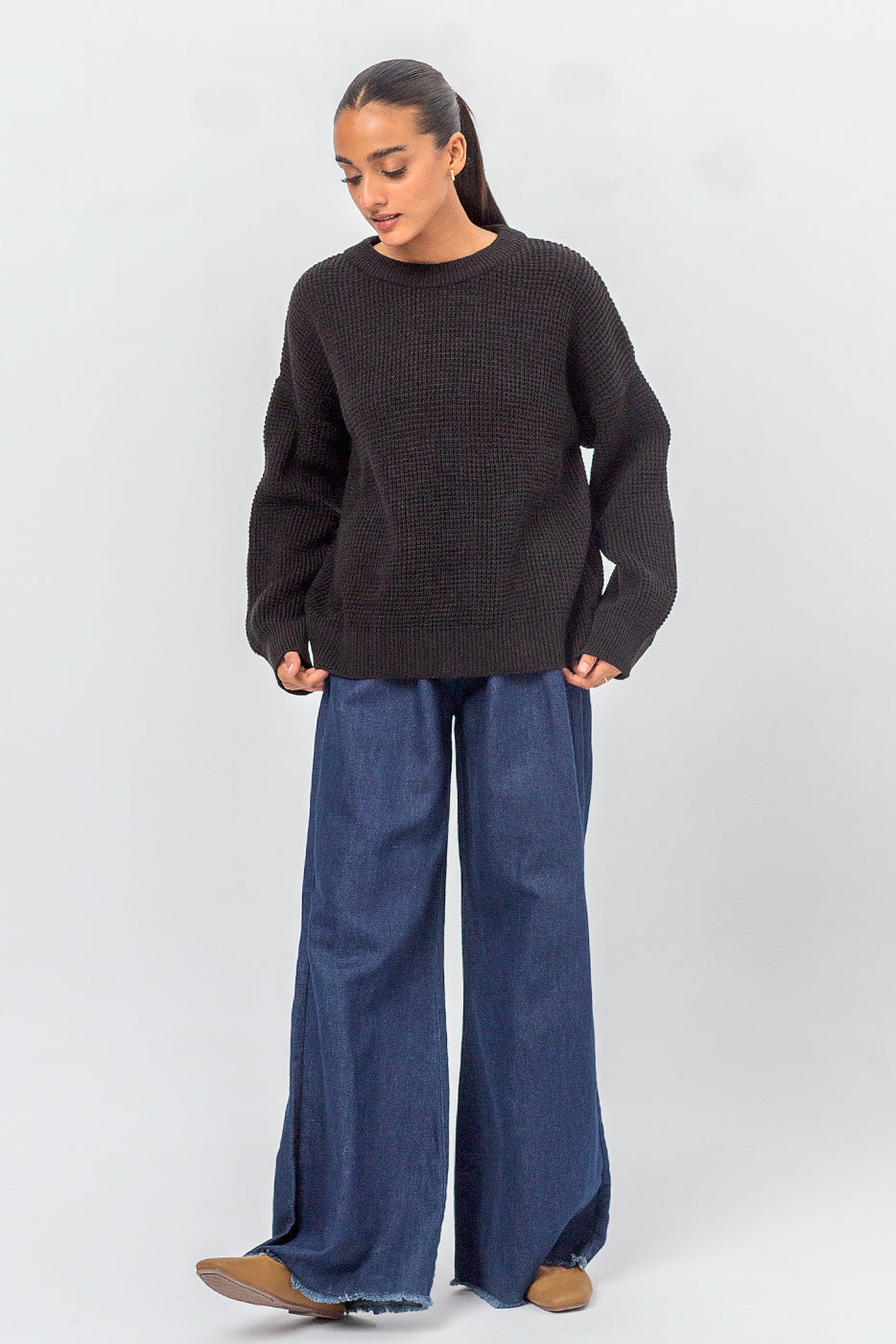 Crew Neck Pullover Sweater