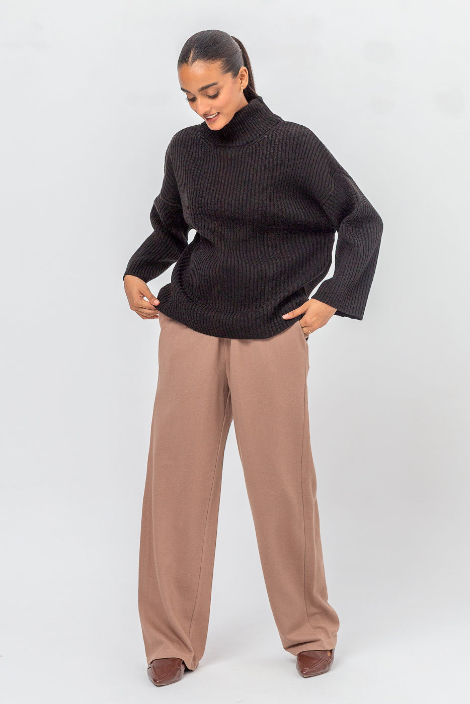 Plain Silk Trousers