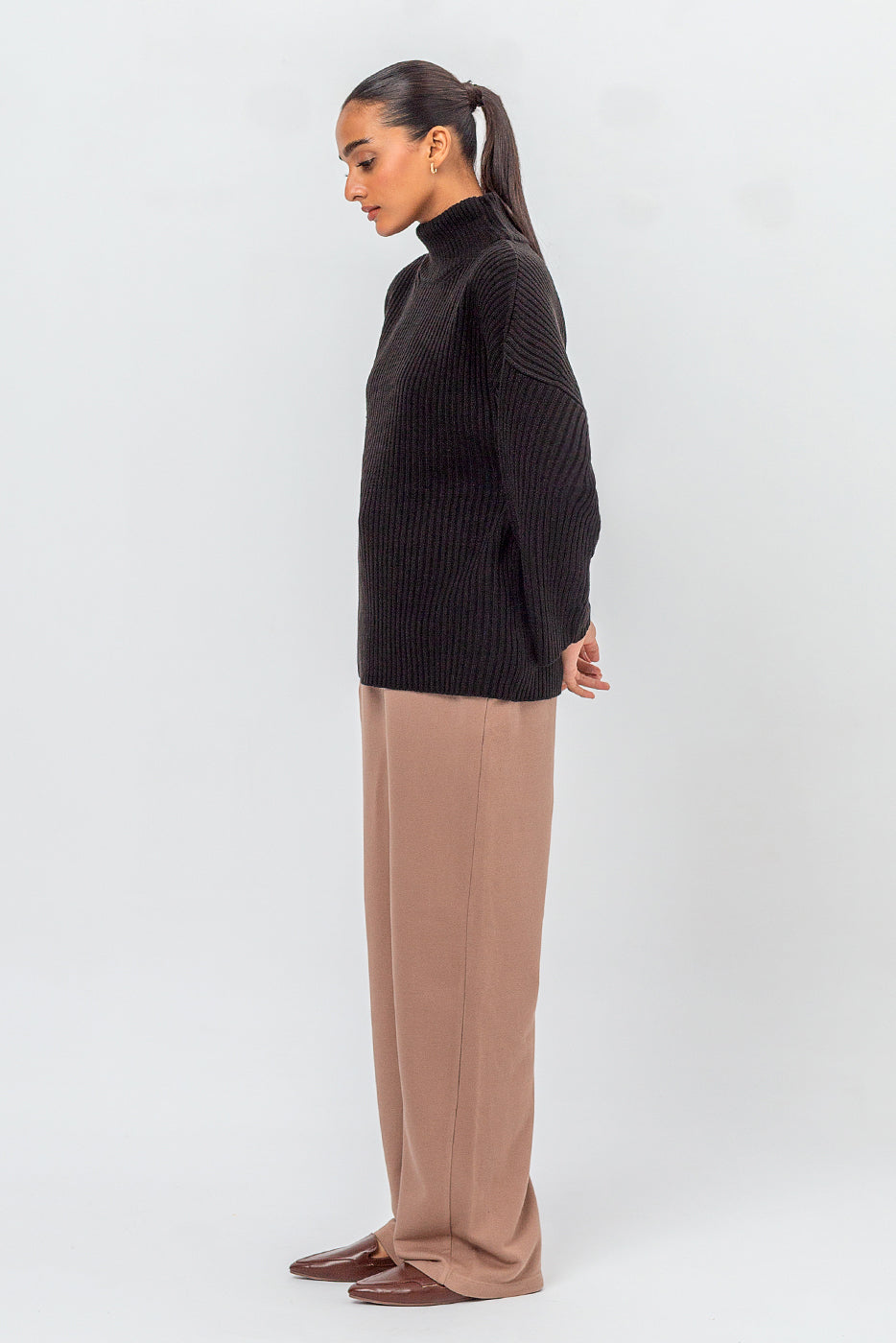 Plain Silk Trousers