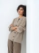 LIGHT GRAY TEXTURED CARDIGAN