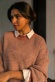 Mink Mixed Yarn Pullover Sweater