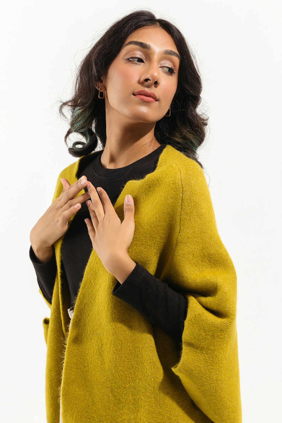 Lime Batwing Shrug