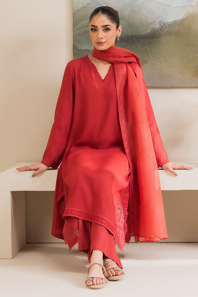 Saffron Gold-2Pc (Shirt & Dupatta)