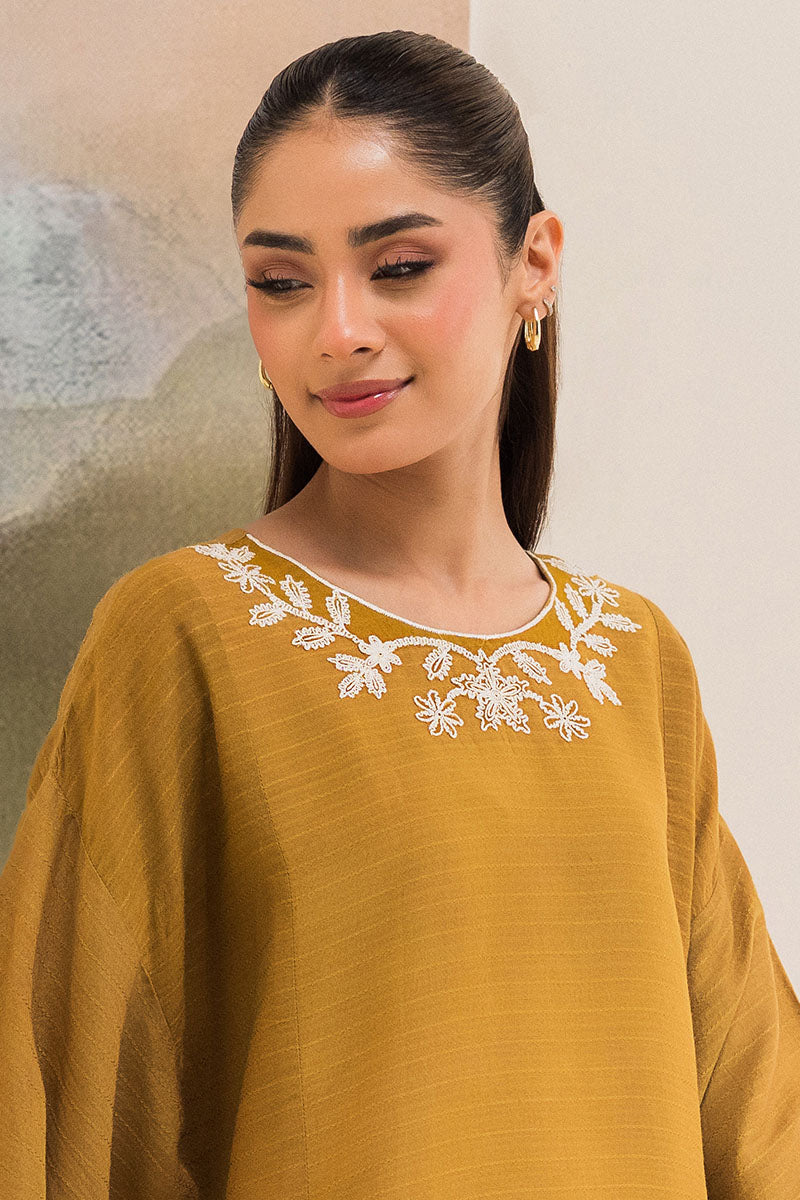Sage Green Embroidered Linen Shirt
