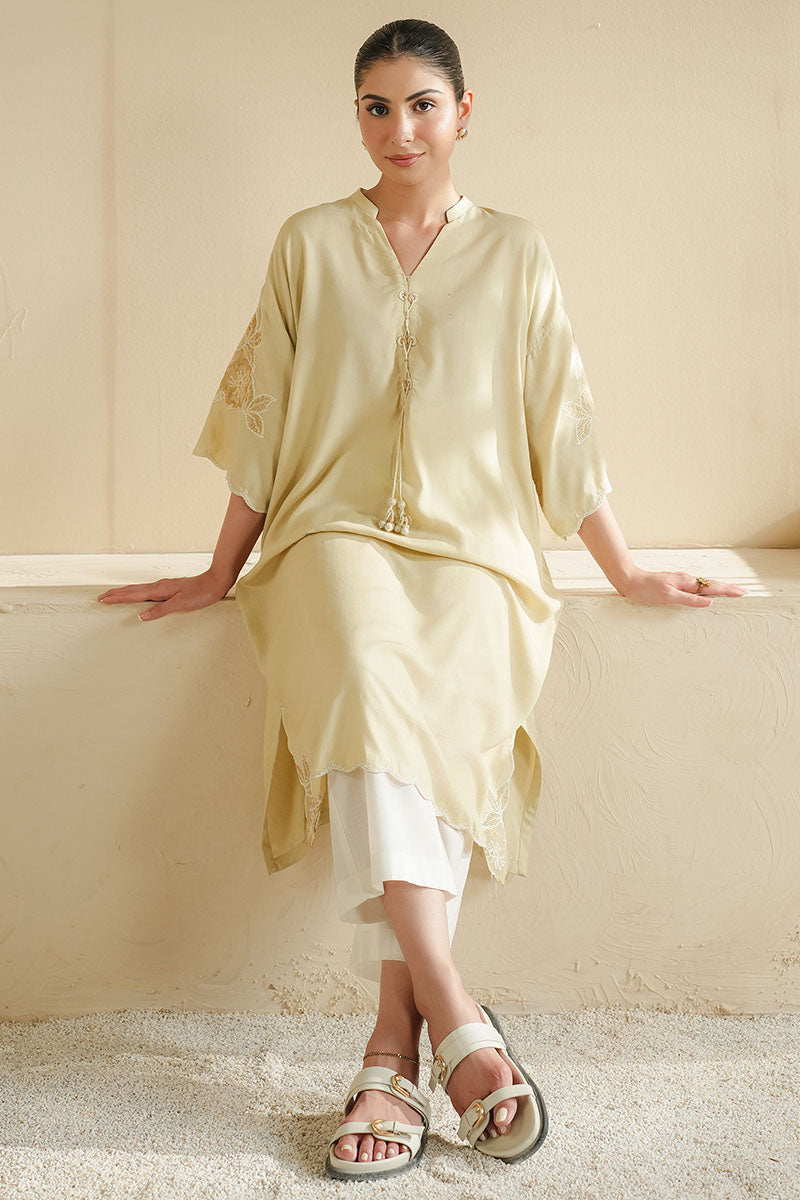 TROPICAL MUSE DYED LAWN SHIRT