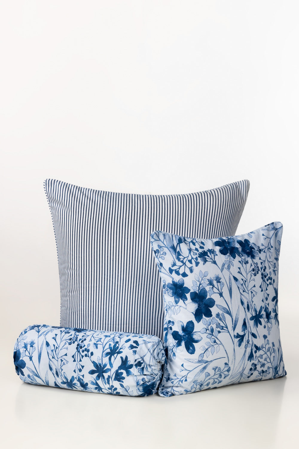 Bijou Blue Neck Roll Cushion Cover