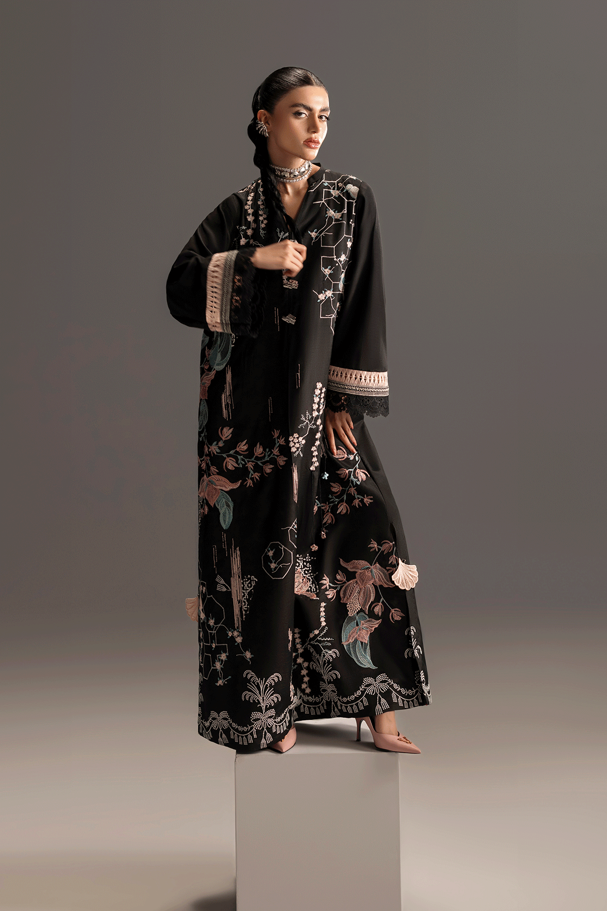 Sangria Trellis Shirt And Dupatta