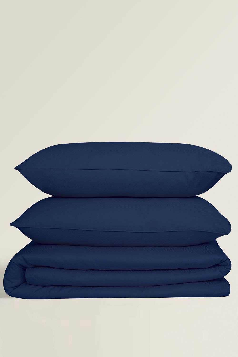 Blue Cube Dobby Quilt Cover Set