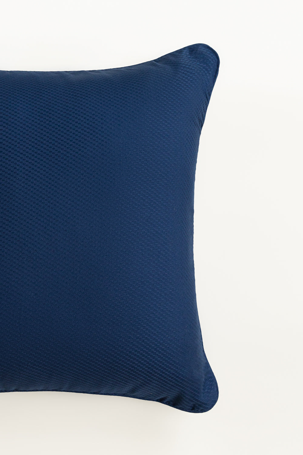 Blue Cube Dobby Square Cushion Cover