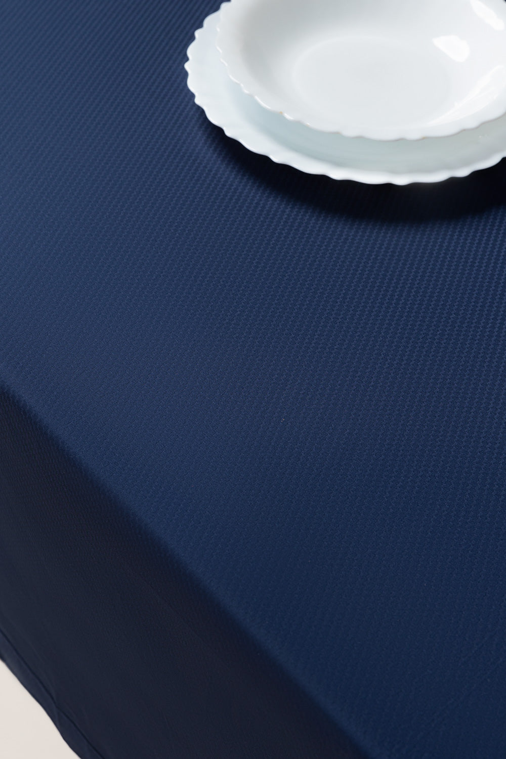 Blue Cube Dobby Table Cover