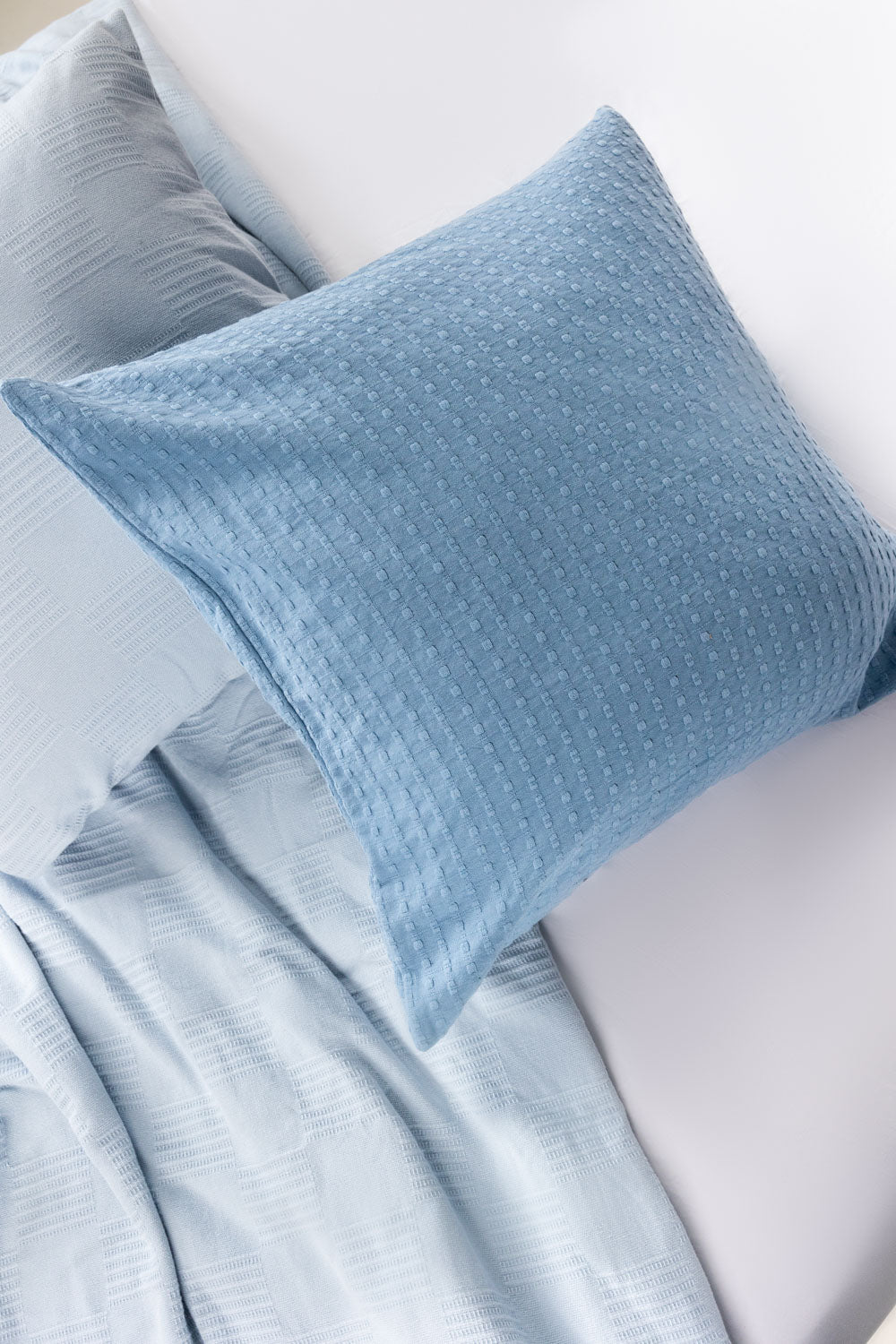 Blue Dyed Square Cushion