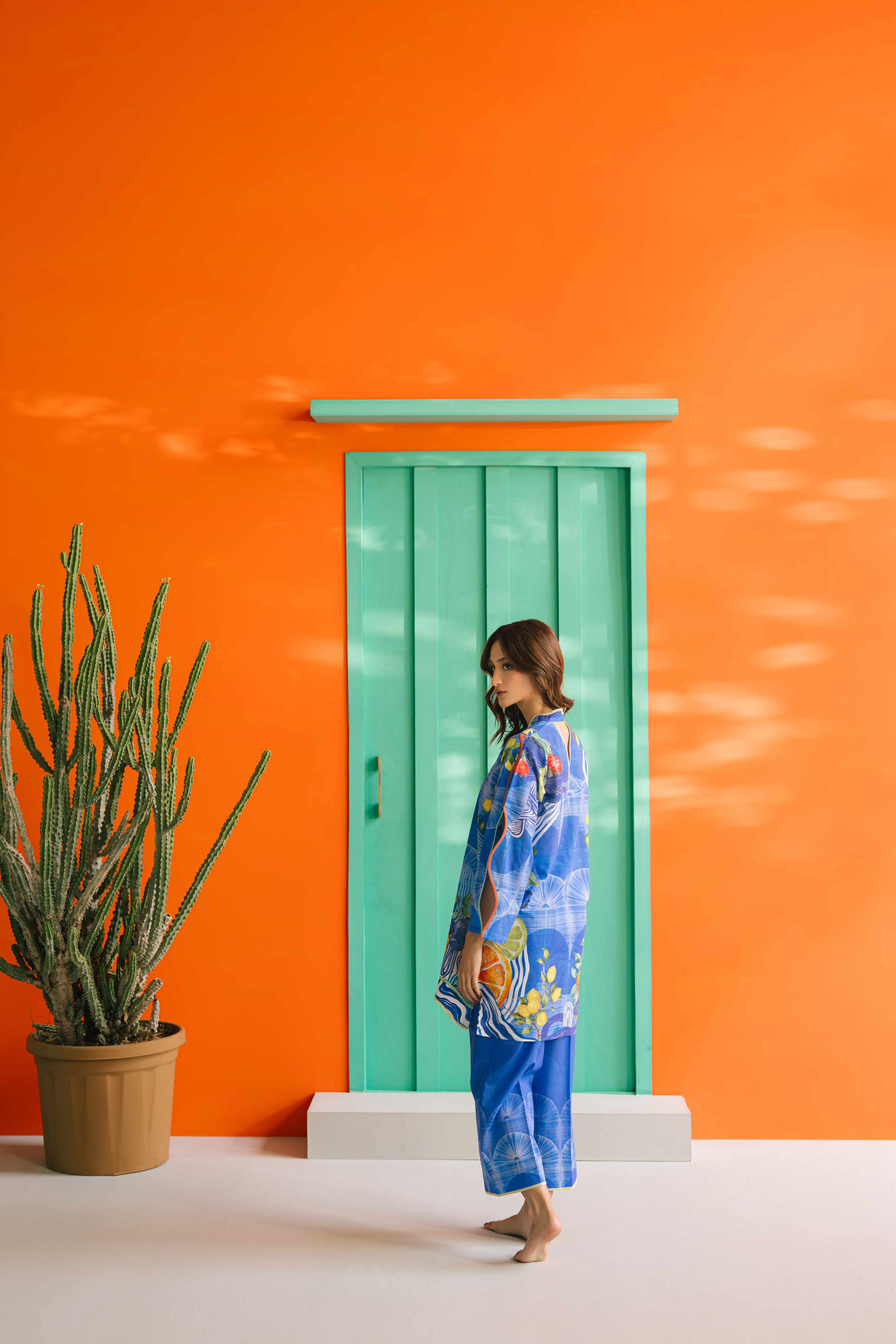 Blue Lemon Matching Set