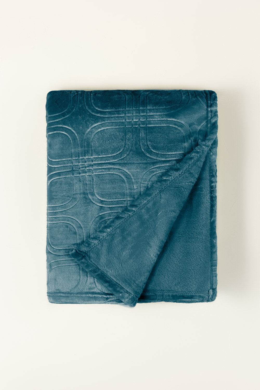 Bluebird Embossed Single Ply Fleece Throw